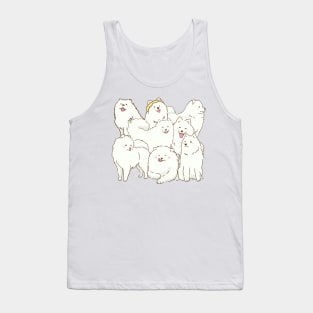 Cute samoyed dogs smiling Tank Top